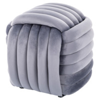 Настоящее фото товара Пуф Second, серый, произведённого компанией ChiedoCover