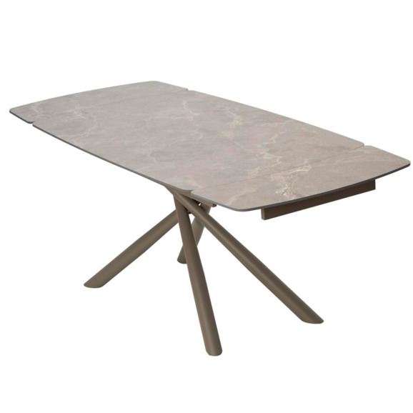 Стол RIVOLI 140 MATT LATTE STONE SOLID CERAMIC / TAUPE - фото 6