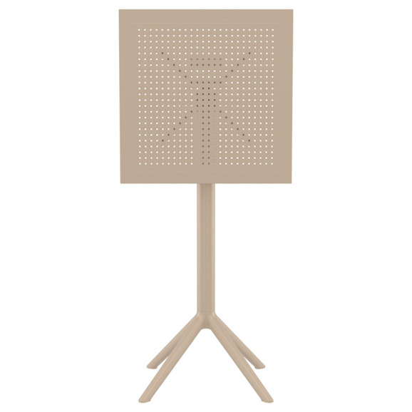 Стол пластиковый барный складной Sky Folding Bar Table 60, бежевый - фото 6
