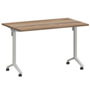 Фотография товара Стол мобильный складной дуб сафари, белый, 25 мм, 120*70 от компании ChiedoCover.