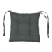 Подушка с завязками на стул, темно-серый