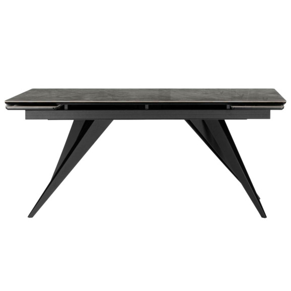 Керамический стол Дарвин 160(220)х89 серый мрамор baolai / черный - фото 2