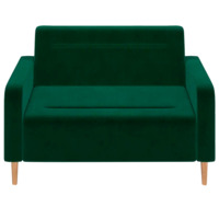 Фотография товара Диван Папилла, велюр, 132 см, зеленый от компании ChiedoCover.