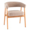 Фотография Стул обеденный Zubo с деревянными ножками, бежевый от производителя ChiedoCover, картинка продукции, реальное фото товара Настоящее фото товара Стул обеденный Zubo с деревянными ножками, бежевый, произведённого компанией ChiedoCover