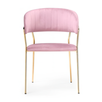 Фотография товара Стул Kamelia pink / gold от компании ChiedoCover.