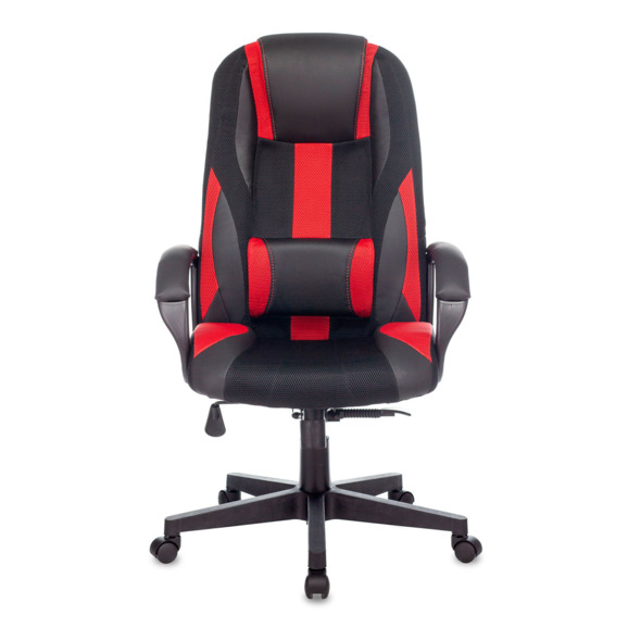 Кресло игровое TopChairs ST-CYBER 9 черный/красный, текстиль/эко.кожа крестовина пластик - фото 3
