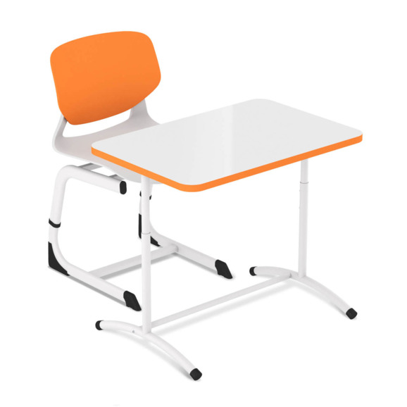 Стул Nolan, белый, оранжевый - фото 2