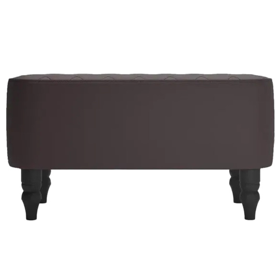 Банкетка Лотик, экокожа, коричневый - фото 2