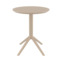 Настоящее фото товара Стол складной Sky Folding Table, круглый d600 мм, бежевый, произведённого компанией ChiedoCover