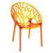Кресло прозрачное Crystal, оранжевый