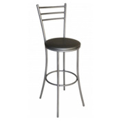 Фотография товара Стул Helmet, каркас серебро, экокожа серый от компании ChiedoCover.