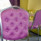 Реальное изображение товара 1 Стул Хит 20мм с каретной стяжкой, хром, рогожка фиолетовая производства ChiedoCover 