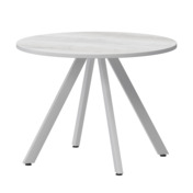 Фотография товара Стол нераздвижной Лаки мини 900мм, фрост, белый муар от компании ChiedoCover.