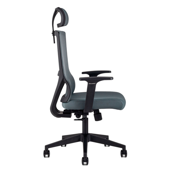 Кресло руководителя TopChairs Local серое - фото 2