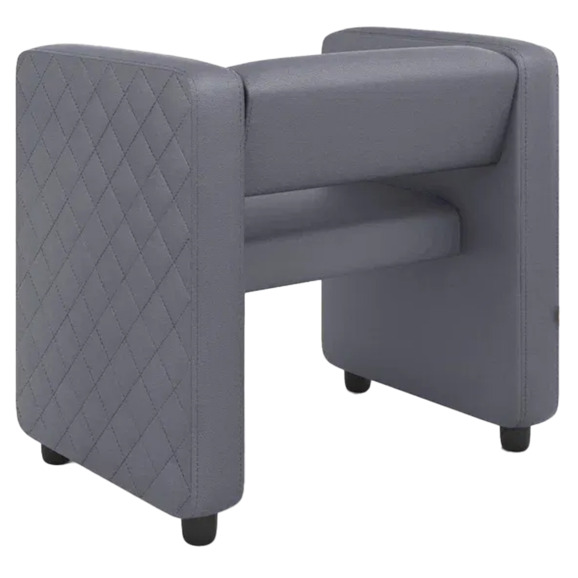 Кресло Тепал, экокожа, серый Кресло Тепал, экокожа, серый - фото 3