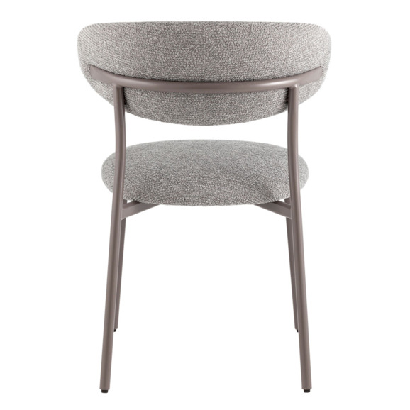 Стул обеденный Ayla, серый, серые ножки Стул обеденный Ayla, серый, серые ножки - фото 4
