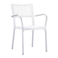 Настоящее фото товара Кресло пластиковое Bella, белый, произведённого компанией ChiedoCover