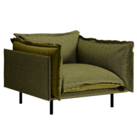 Настоящее фото товара Кресло Barcelona, зеленый, произведённого компанией ChiedoCover