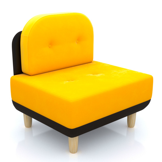 Кресло Рилто, желтое - фото 1