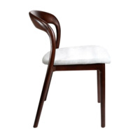 Фотография товара Стул деревянный Леман без подлокотников с серой обивкой от компании ChiedoCover.