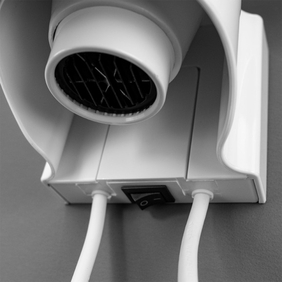 Фен для волос настенный Meyvel MF7-1800 (White) - фото 7
