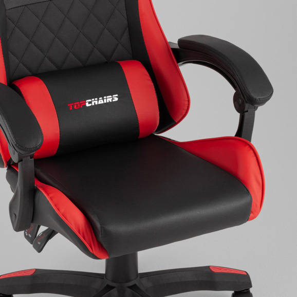 Кресло спортивное TopChairs MG-7043 черно-красный - фото 7