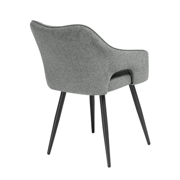 Стул на металлокаркасе Hera dark gray / black Стул на металлокаркасе Hera dark gray / black - фото 4