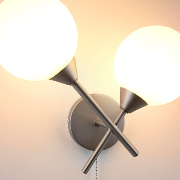 Бра Торси Молекула, серебро - фото 6