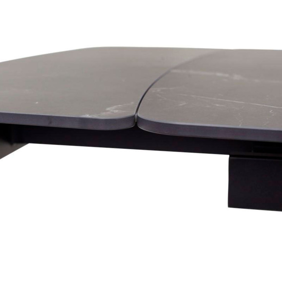 Стол RIVOLI 140 MATT BLACK MARBLE SOLID CERAMIC / BLACK - фото 7