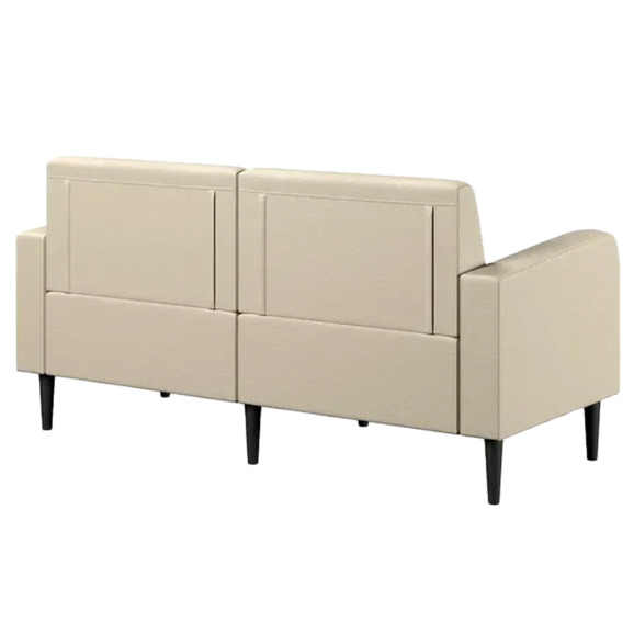 Диван Папилла, экокожа, 162 см, кремовый - фото 3