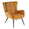 Кресло Quantum, горчичный, черный