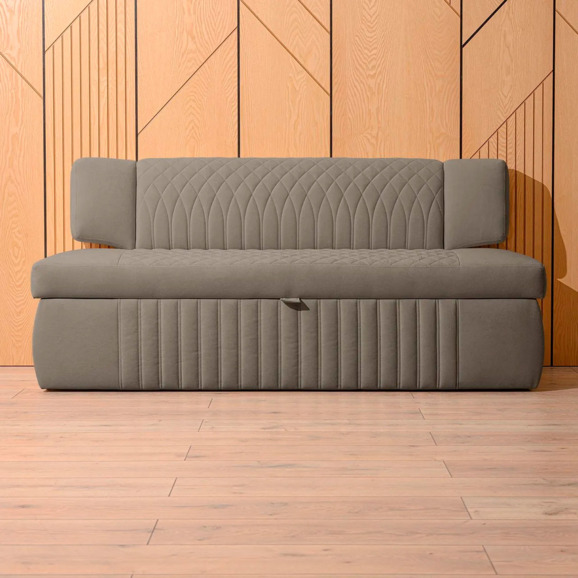 Диван для кухни Леонард 168, серый - фото 6