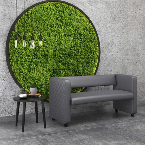 Диван Тепал, экокожа, серый - фото 6