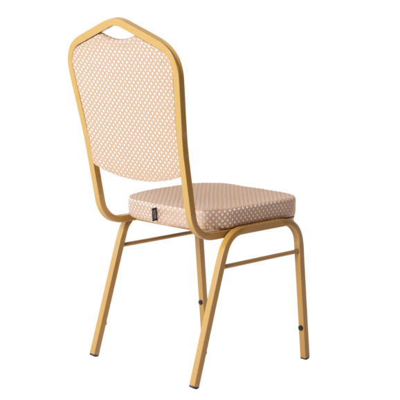 Стул Хит 20, жаккард Руми 812/4 бежево-коричневый, каркас золото Стул Хит 20, жаккард Руми 812/4 бежево-коричневый, каркас золото - фото 7