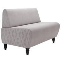 Настоящее фото товара Диван Лотик, велюр, серо-бежевый, произведённого компанией ChiedoCover