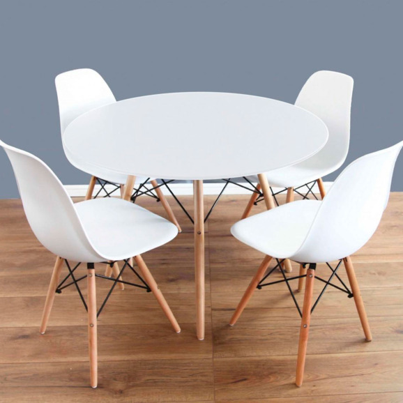 Стол EAMES, белый, D100 - фото 6