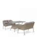 Комплект мебели Аврора, 8 стульев, коричневый