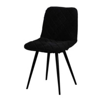 Настоящее фото товара Чехол на стул со спинкой CHILLY, черный, произведённого компанией ChiedoCover