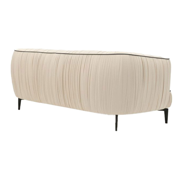 Диван Хелиа, бежевый, кант черный Диван Хелиа, бежевый, кант черный - фото 2