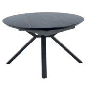 Фотография товара Стол раскладной Chord, черный мрамор, ножки черные от компании ChiedoCover.