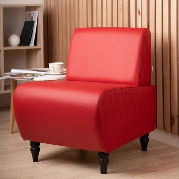 Кресло Лотик экокожа, красный - фото 5