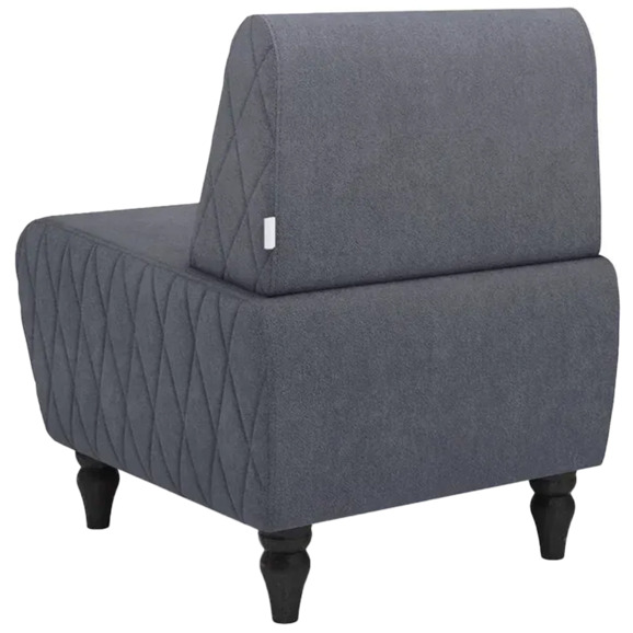 Кресло Лотик велюр, темно-серый Кресло Лотик велюр, темно-серый - фото 3