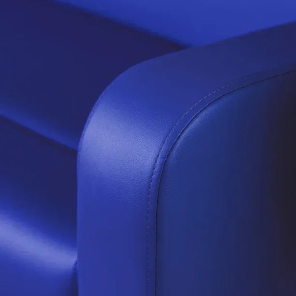 Диван Папилла, экокожа, 182 см, синий - фото 4