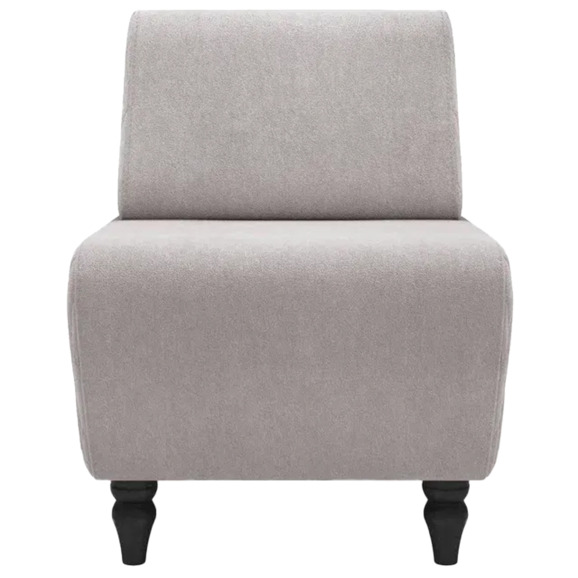 Кресло Лотик велюр, серо-бежевый - фото 2