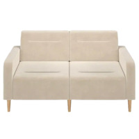 Фотография товара Диван Папилла, велюр, 162 см, бежевый от компании ChiedoCover.