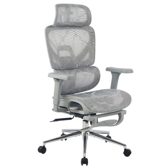 Кресло офисное TopChairs Vertus, серая сетка - фото 1