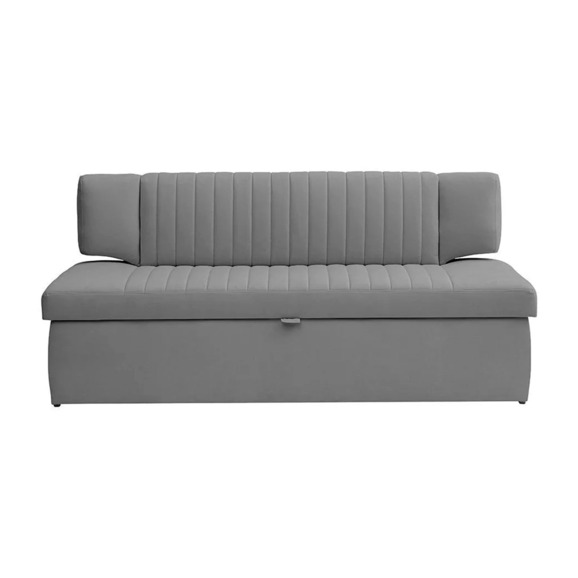 Диван для кухни Стронго 168, серый - фото 4