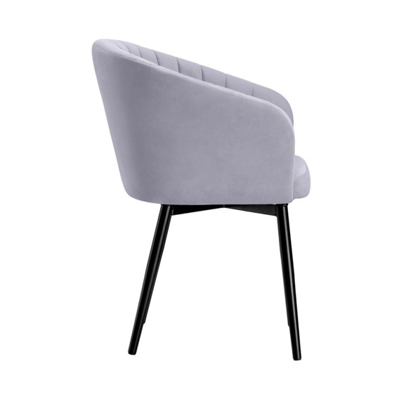 Стул Моншау, крутящийся, серый, черный каркас Стул Моншау, крутящийся, серый, черный каркас - фото 3