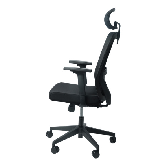 Офисное поворотное кресло Sparx frs-3 also black, ткань / сетка, черный - фото 2