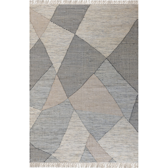 Индийский ковёр «MODERN KILIM» NATURAL-AQUA - фото 1